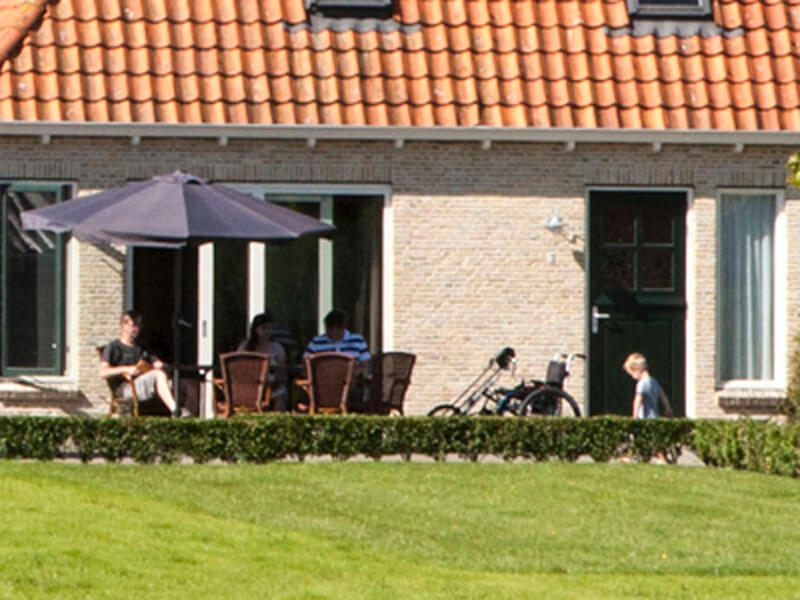 Vakantiehuizen en op de begane grond gelijk vloers.